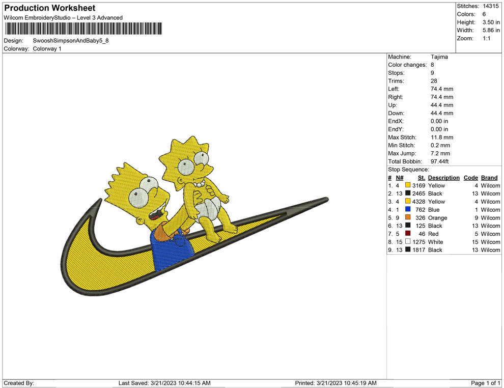 Swoosh Simpson and Baby
