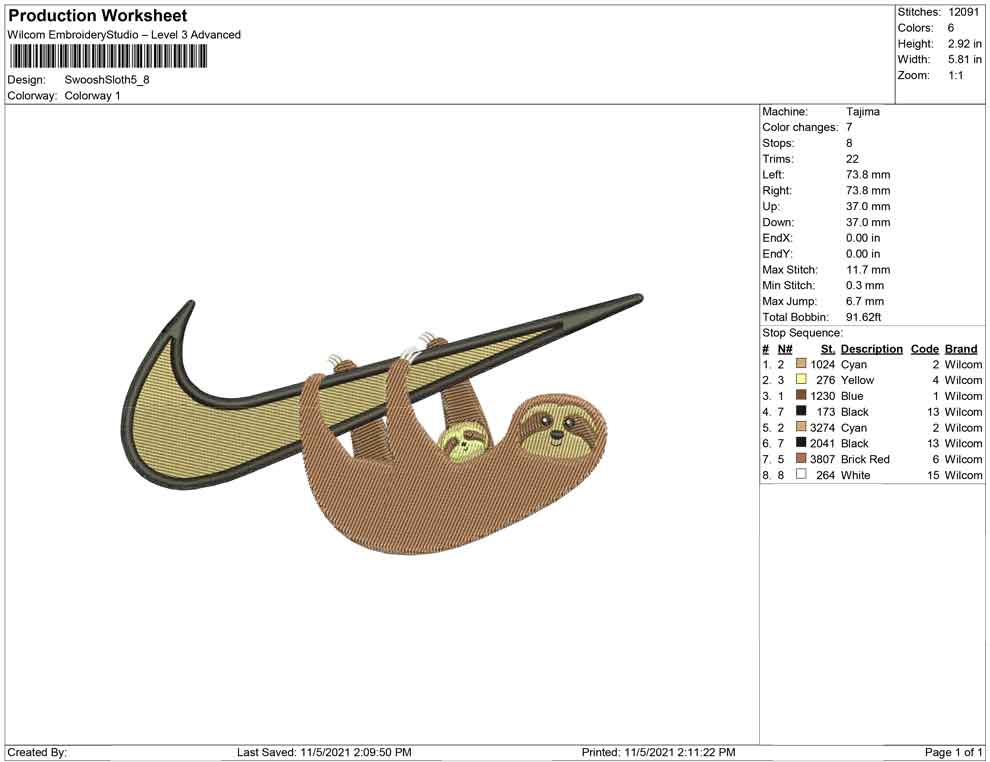 Swoosh Sloth