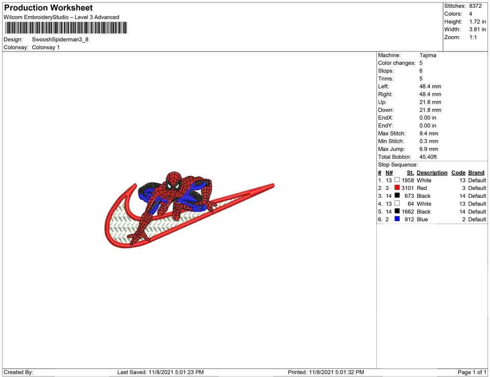 Swoosh Spiderman