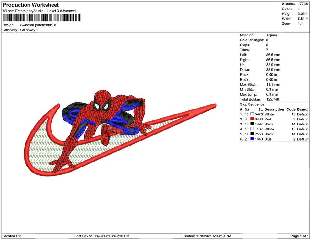 Swoosh Spiderman