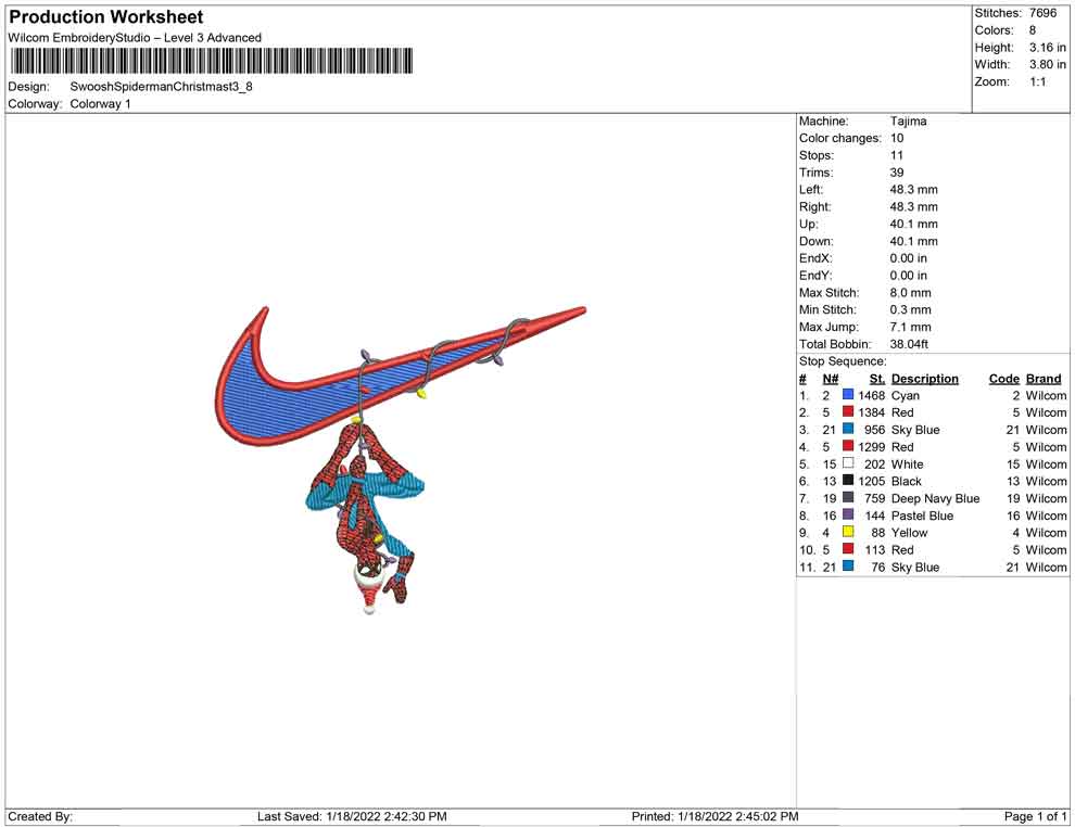 Swoosh Spiderman christmast