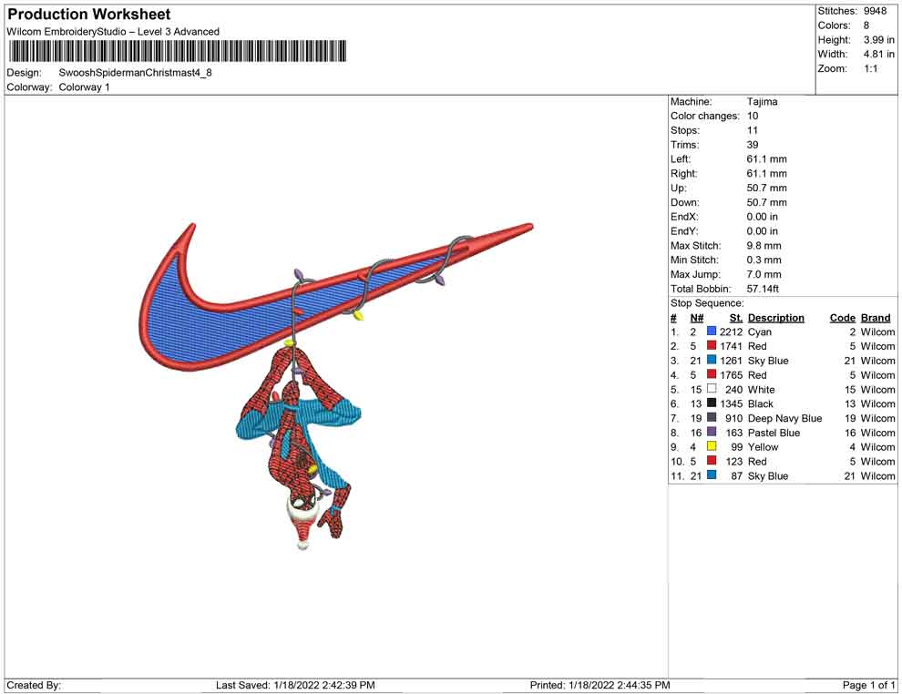 Swoosh Spiderman christmast