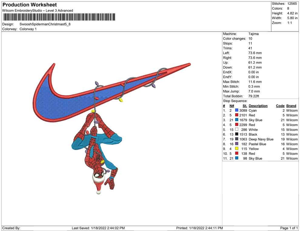 Swoosh Spiderman christmast