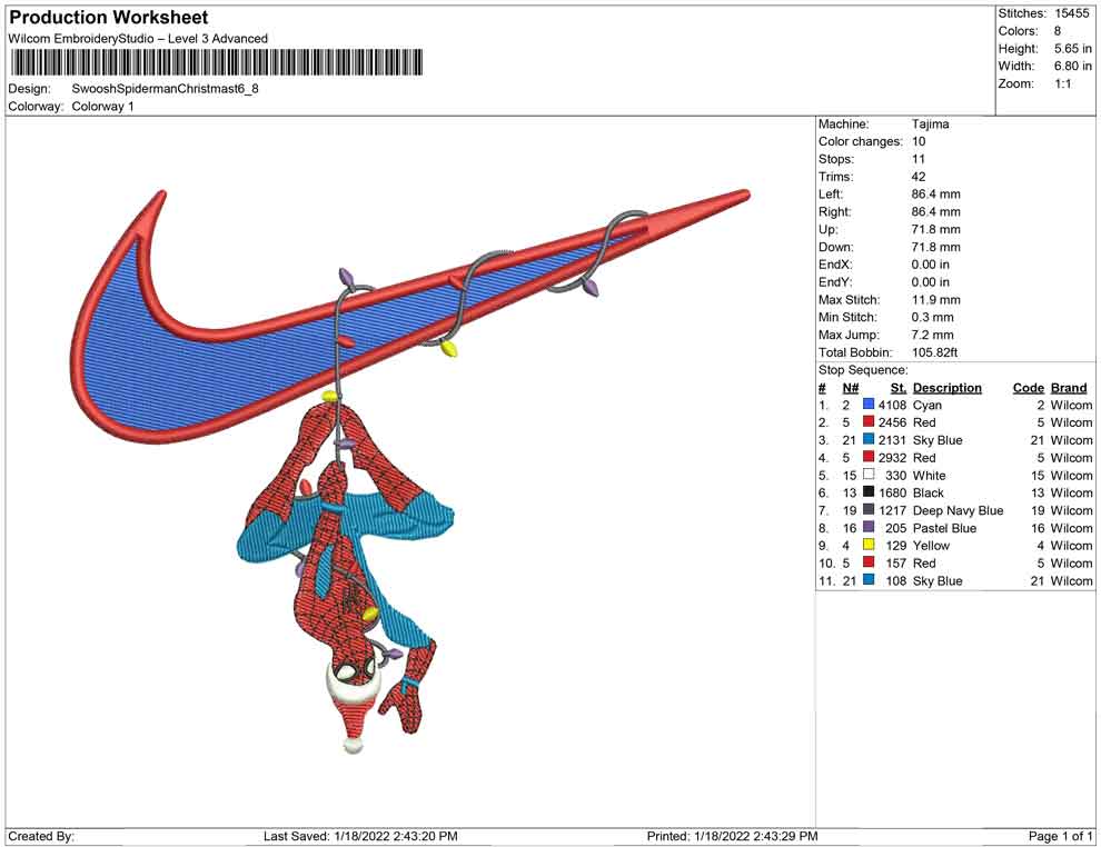 Swoosh Spiderman christmast