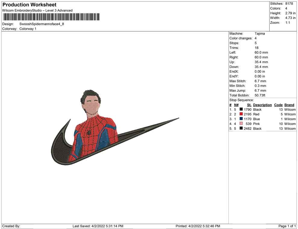 Swoosh Spiderman no face