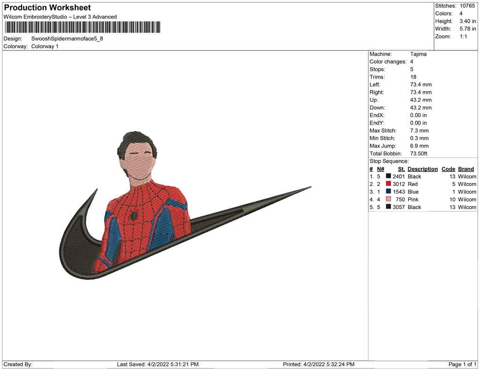 Swoosh Spiderman no face