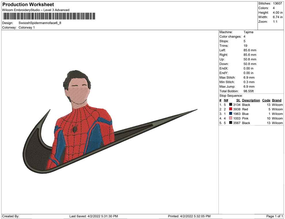 Swoosh Spiderman no face