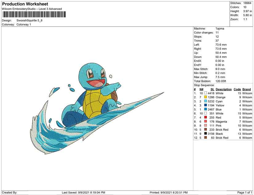 Swoosh Squirtle