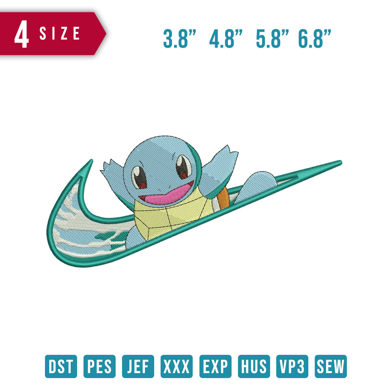 Swoosh Squirtle Happy