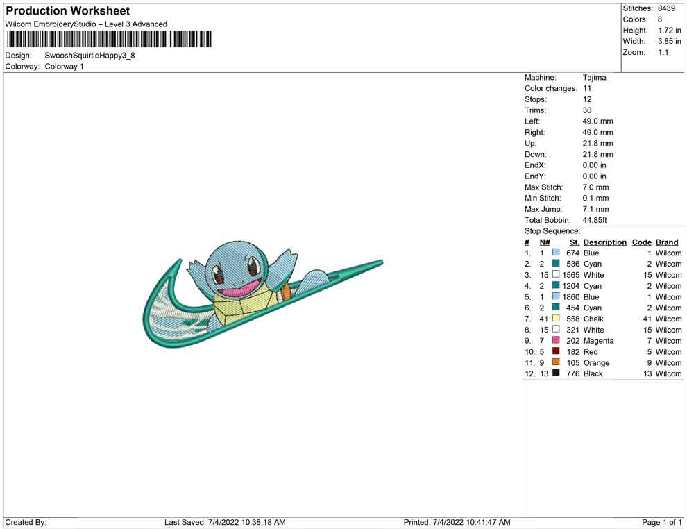 Swoosh Squirtle Happy