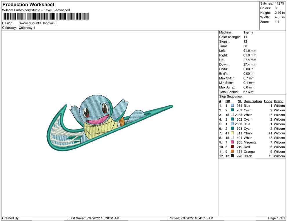 Swoosh Squirtle Happy