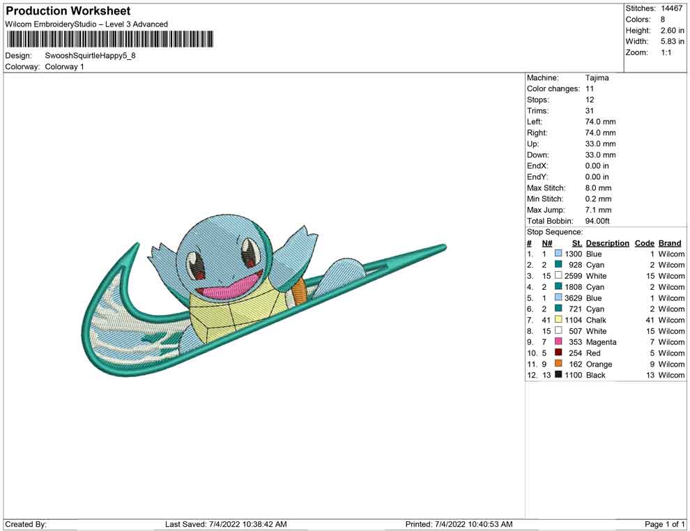 Swoosh Squirtle Happy