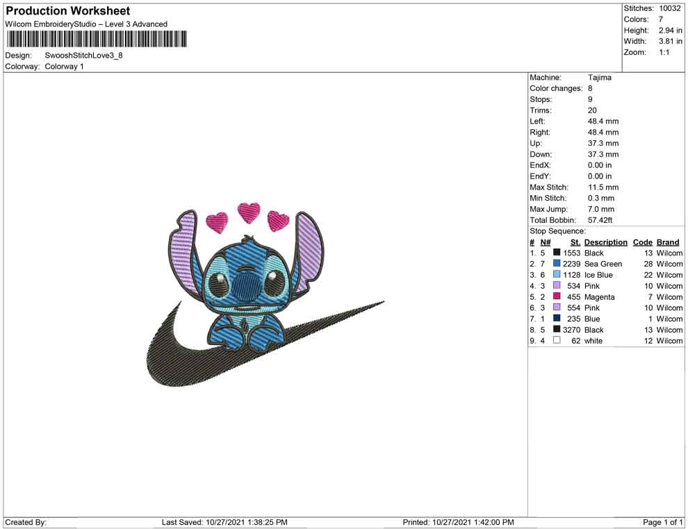 Swoosh Stitch and love