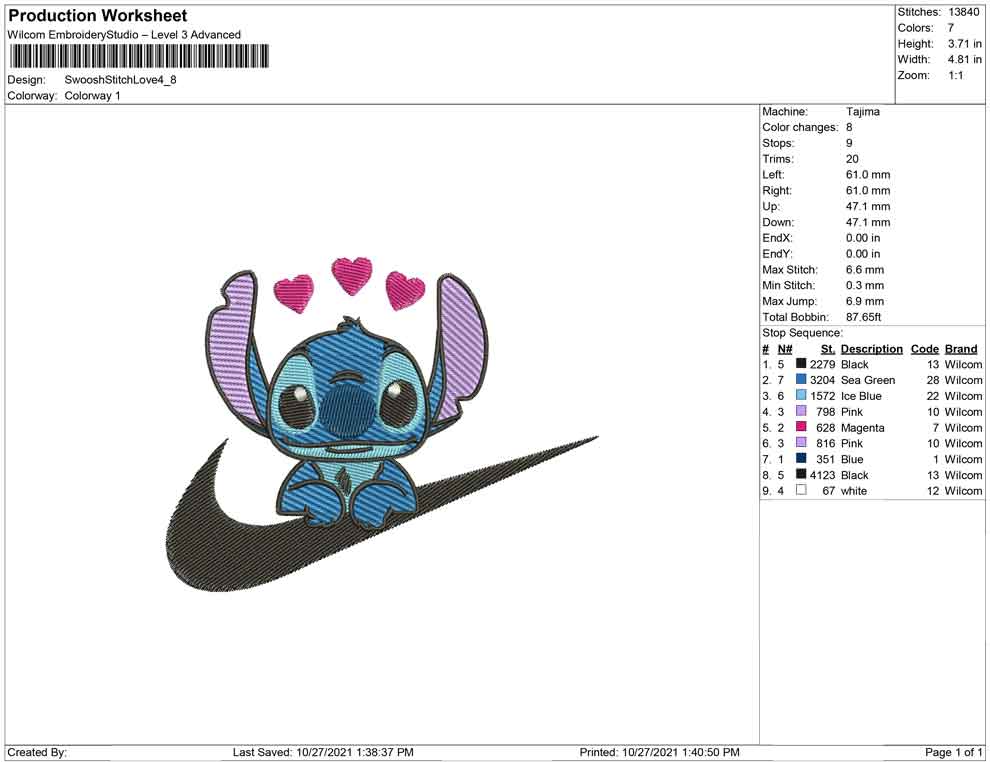 Swoosh Stitch and love