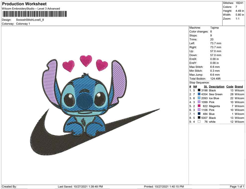 Swoosh Stitch and love