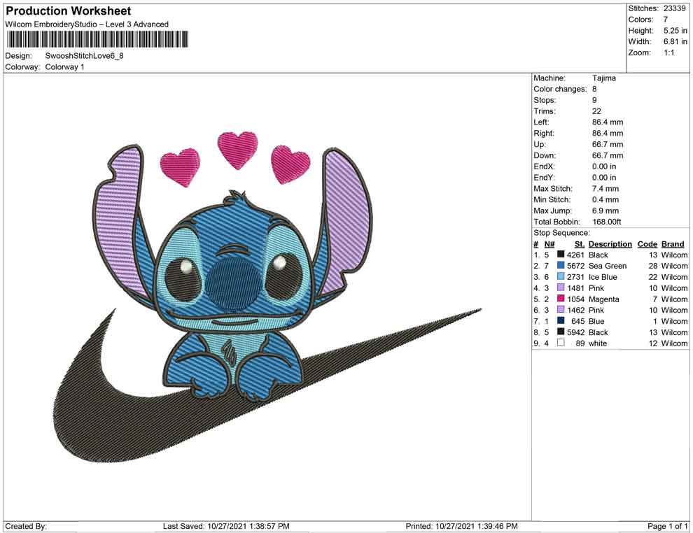 Swoosh Stitch and love