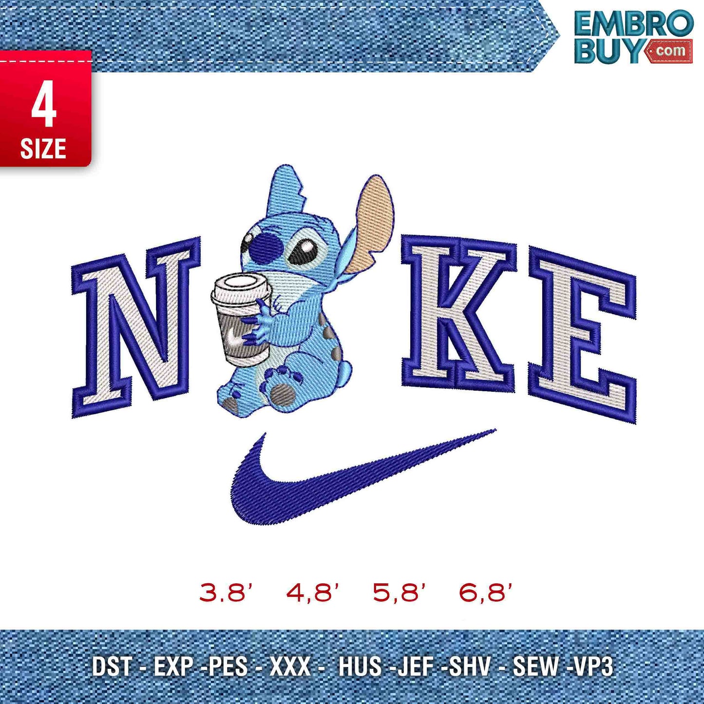 Nike Stitch wit coffee cup