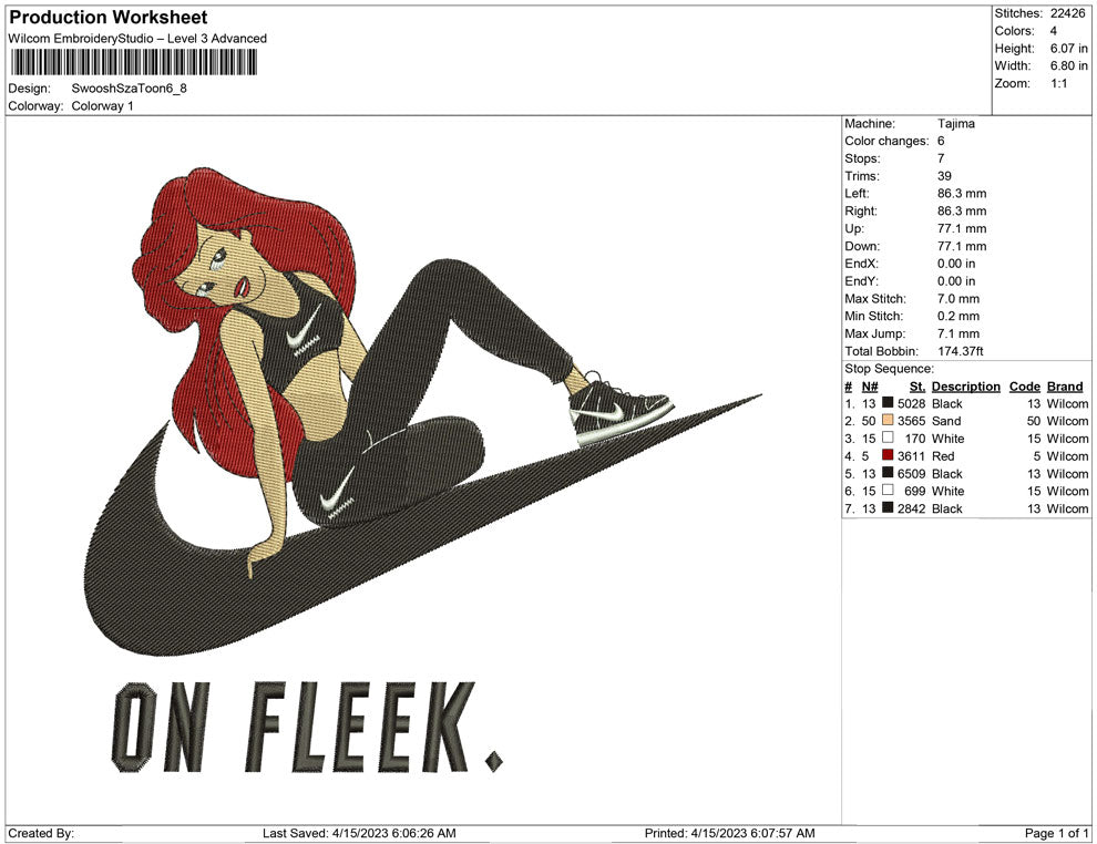 Swoosh SZA toon