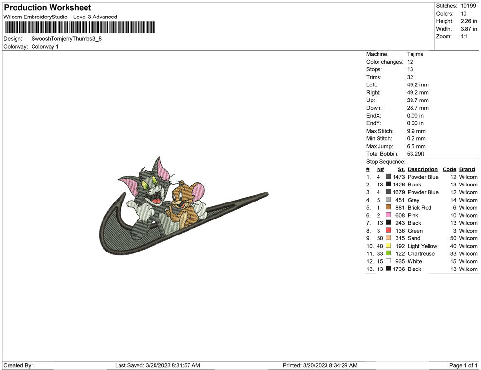 Swoosh Tom and Jerry Thumbs