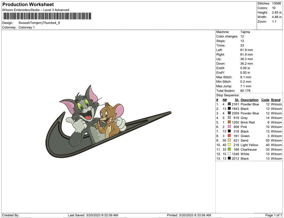 Swoosh Tom and Jerry Thumbs