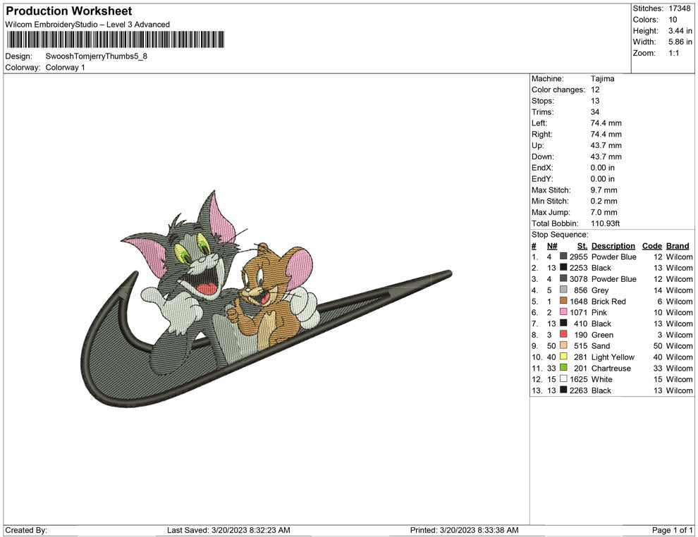 Swoosh Tom and Jerry Thumbs