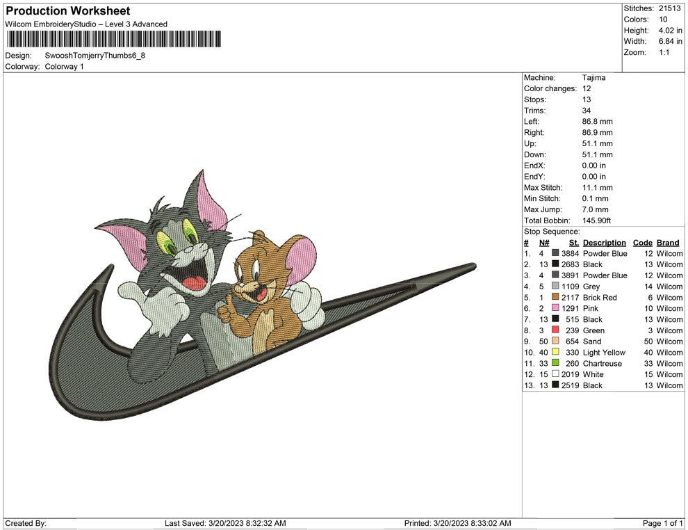 Swoosh Tom and Jerry Thumbs