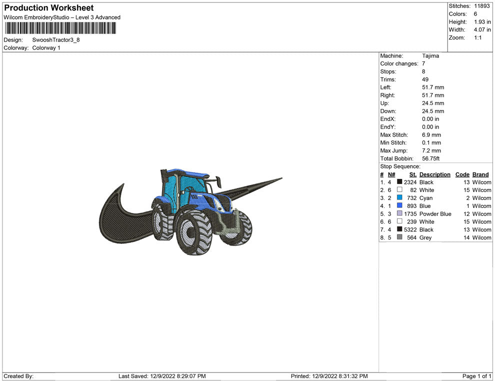 Swoosh Tractor