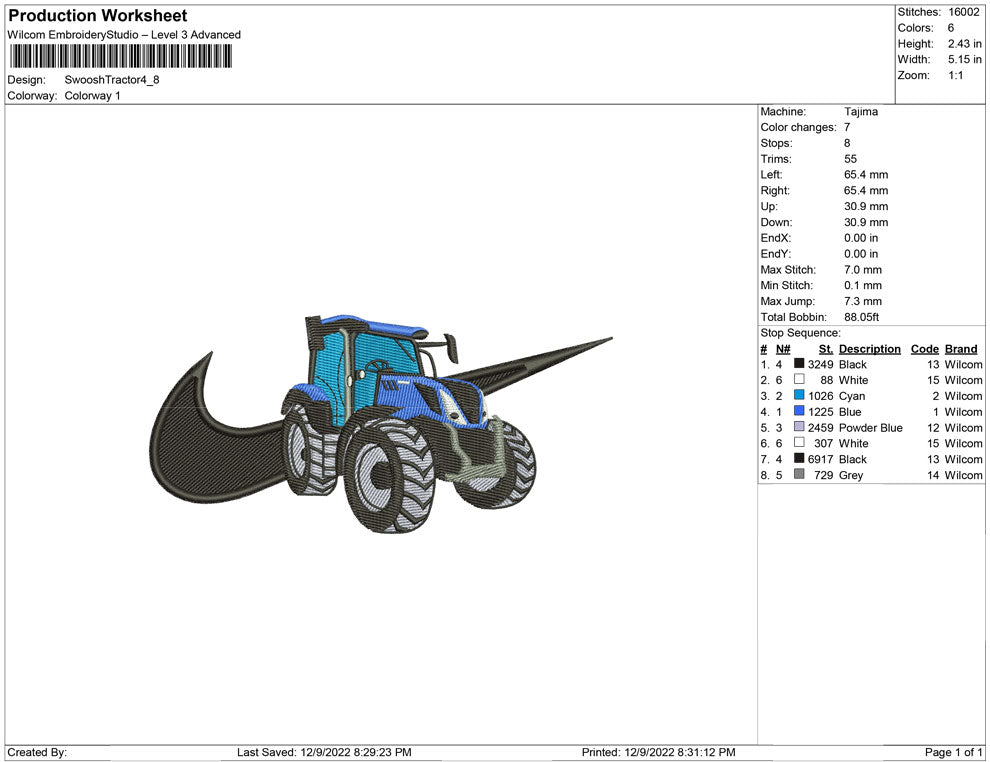 Swoosh Tractor
