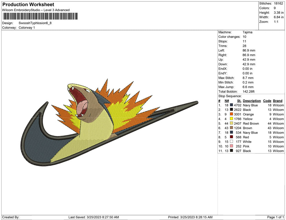 Swoosh Typhlosion