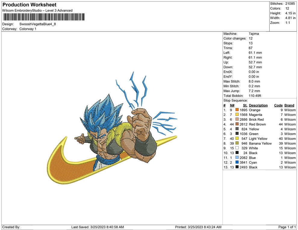 Swoosh Vegeta Blue