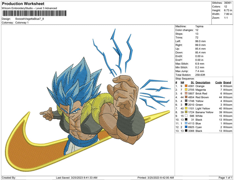 Swoosh Vegeta Blue