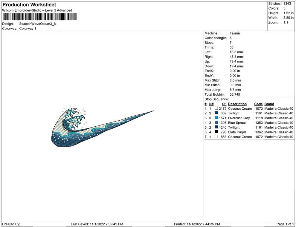 Swoosh Wave Ocean