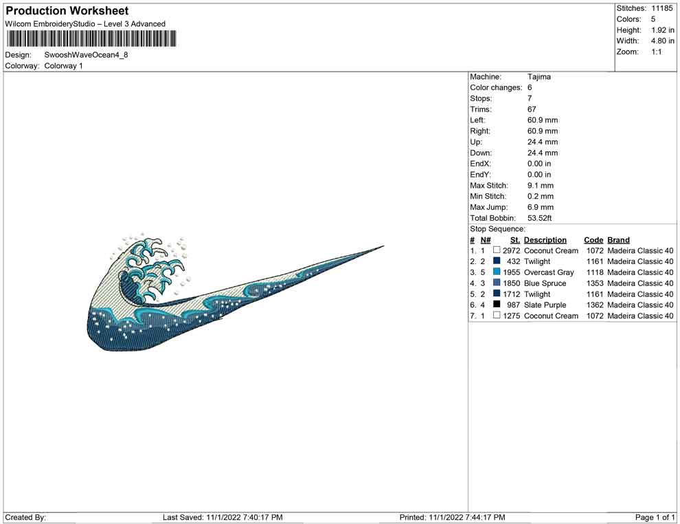 Swoosh Wave Ocean