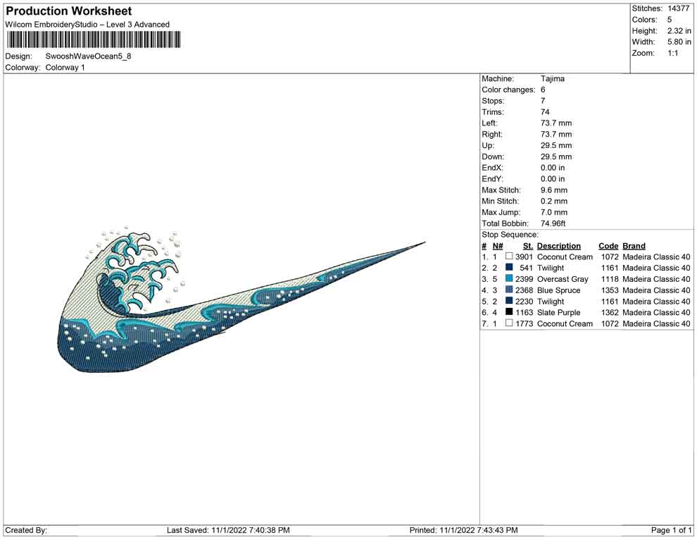 Swoosh Wave Ocean