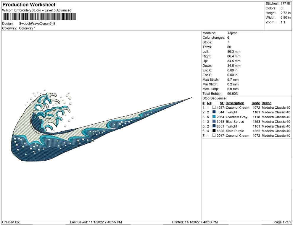 Swoosh Wave Ocean