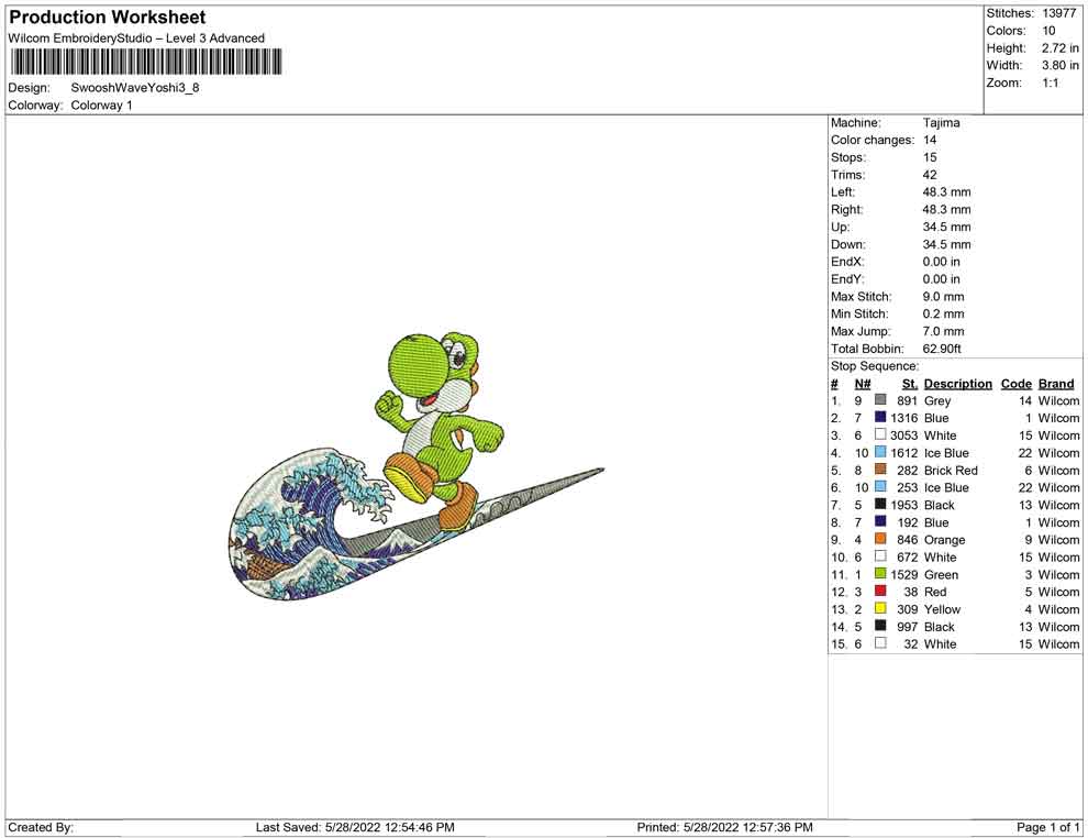 Swoosh Wave Yoshi