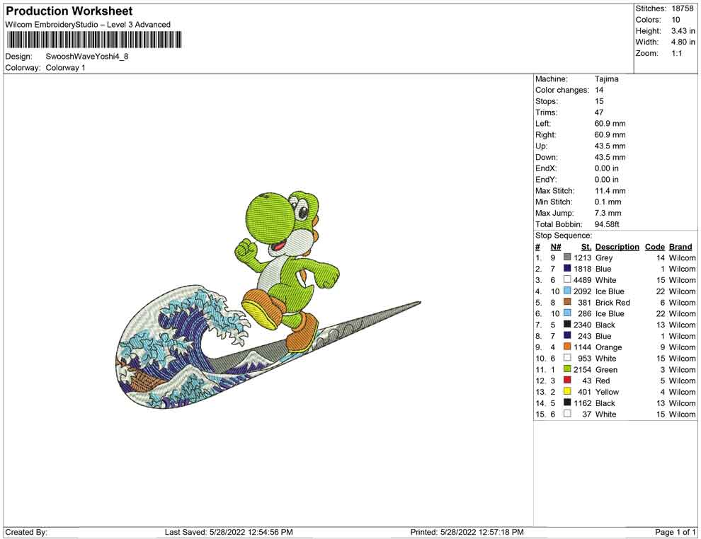 Swoosh Wave Yoshi