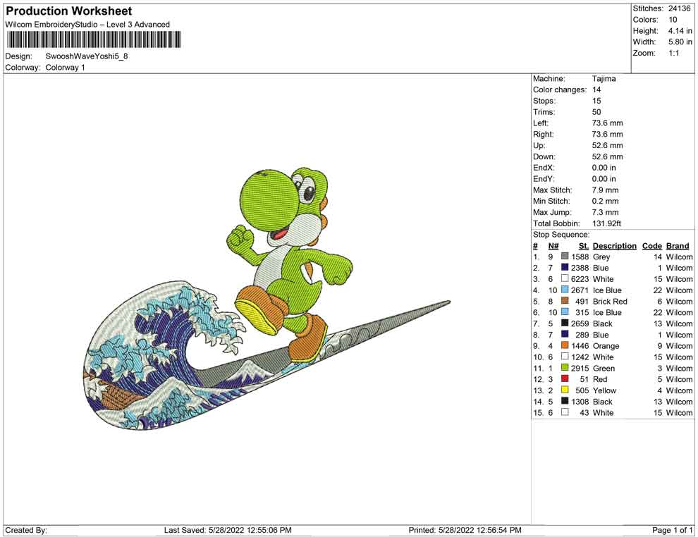 Swoosh Wave Yoshi