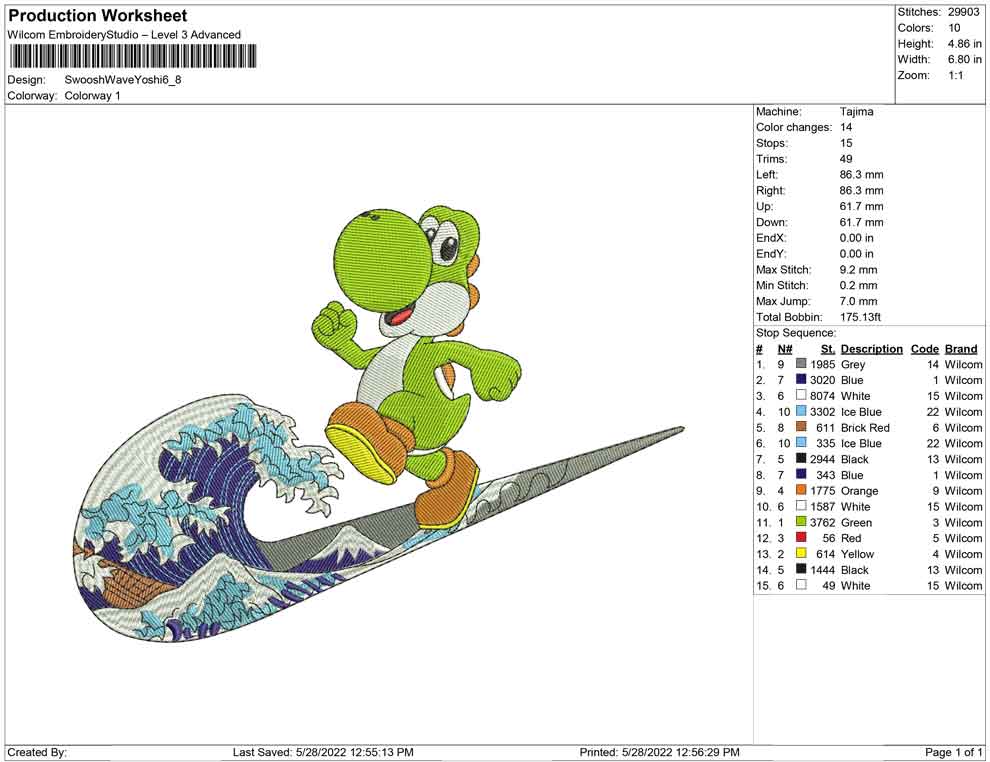 Swoosh Wave Yoshi