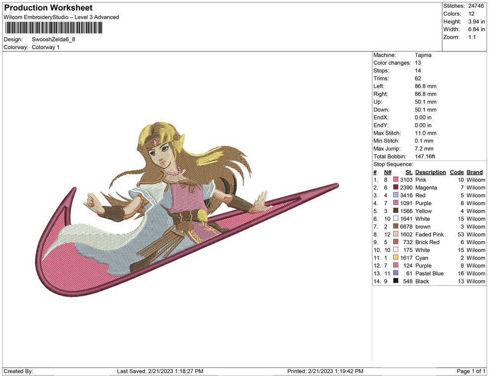 Swoosh Zelda