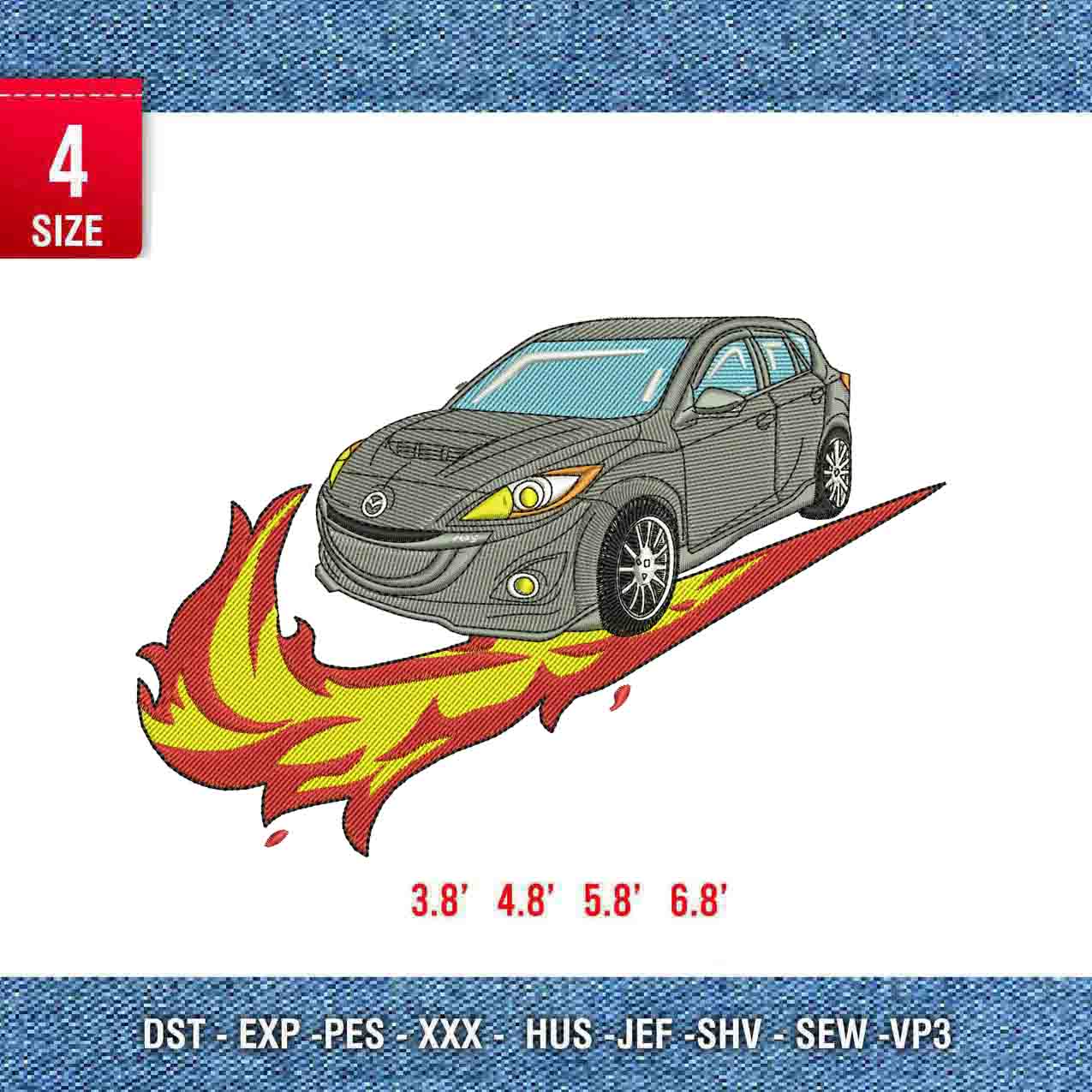 Swoosh car mazda