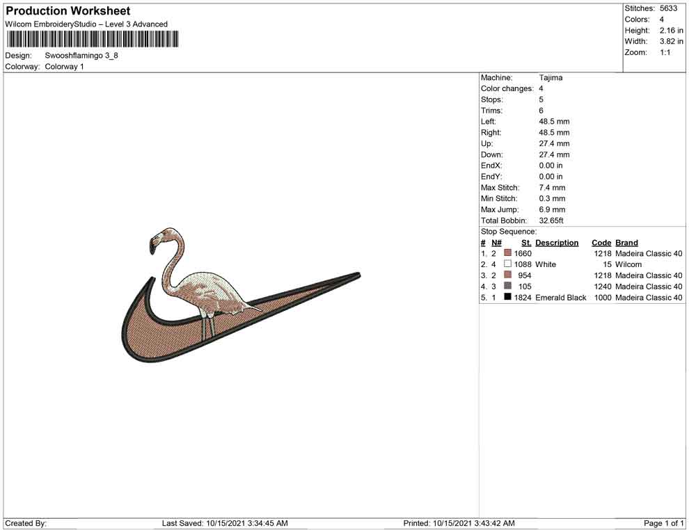 Swoosh Flamingo