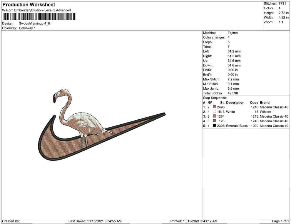Swoosh Flamingo