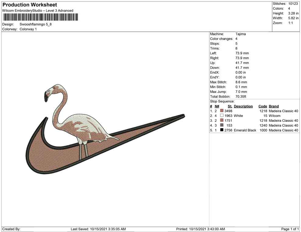Swoosh Flamingo