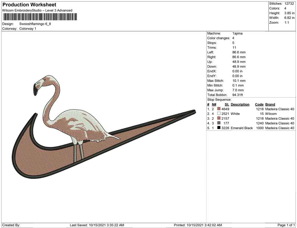Swoosh Flamingo