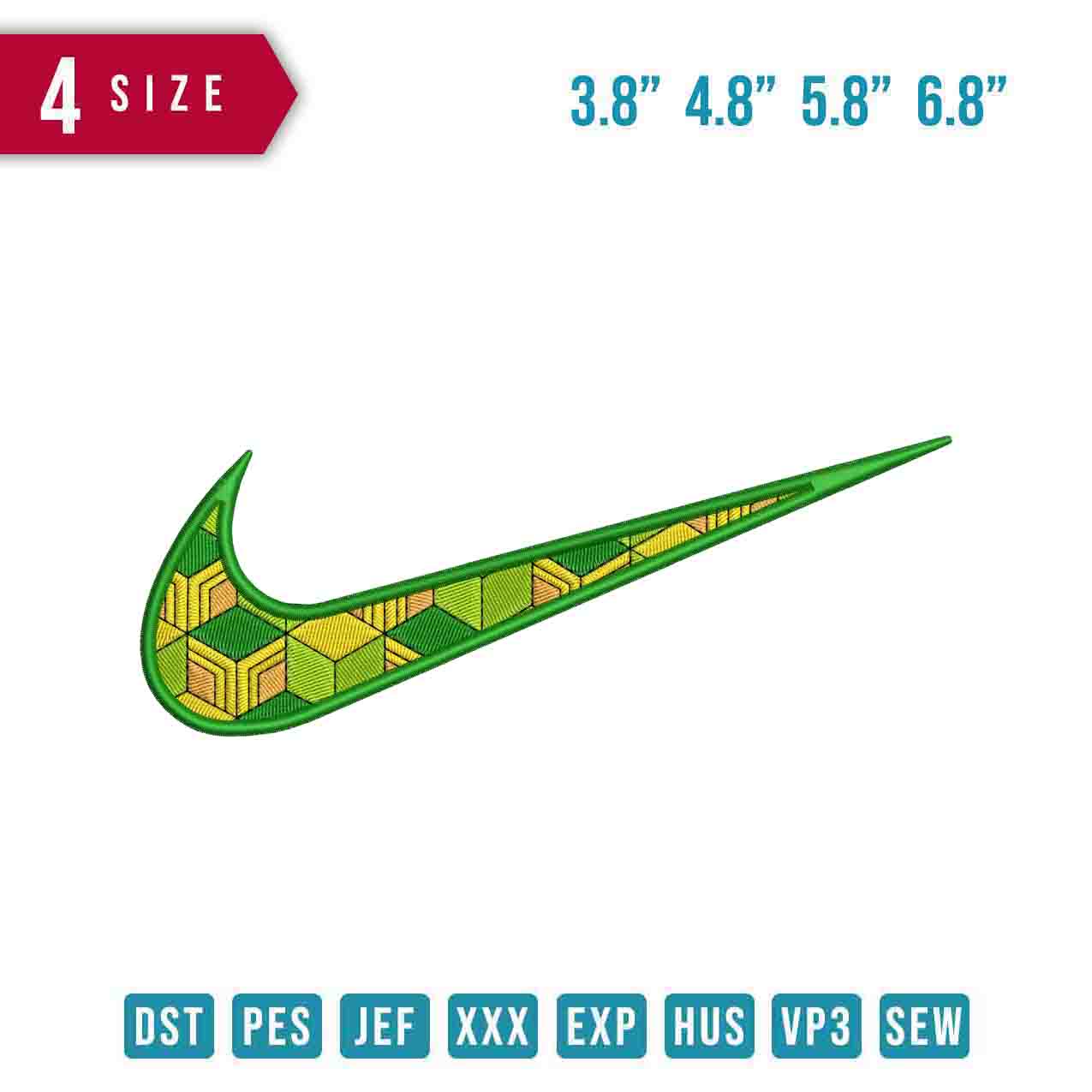 Swoosh Giyu Demon pattern