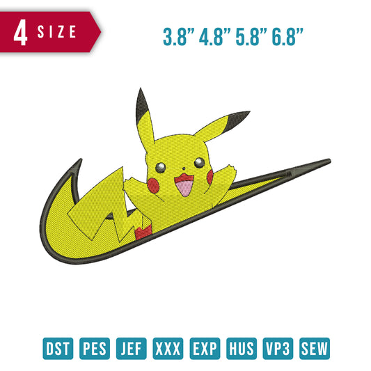 Swoosh Pikachu Happy