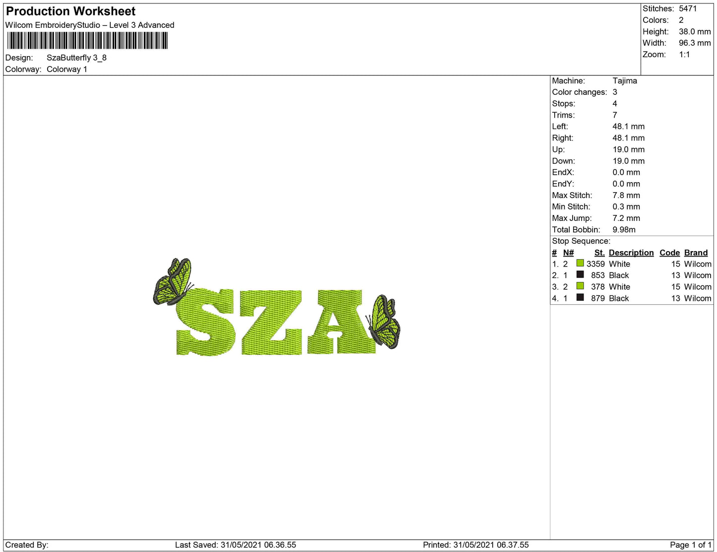SZA butterfly