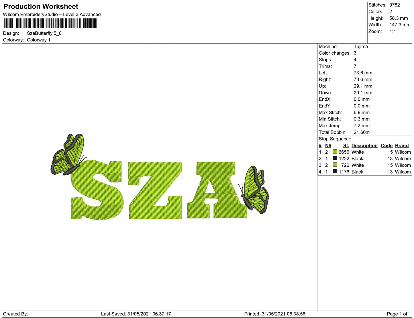 SZA butterfly