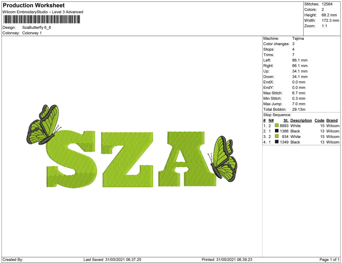 SZA butterfly